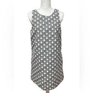 Alice and Olivia X scoop women’s black white Geo print Mod Mini Dress Medium